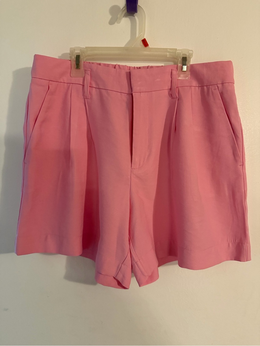 a new day Pink Tailored Pleat-Front Women's Shorts